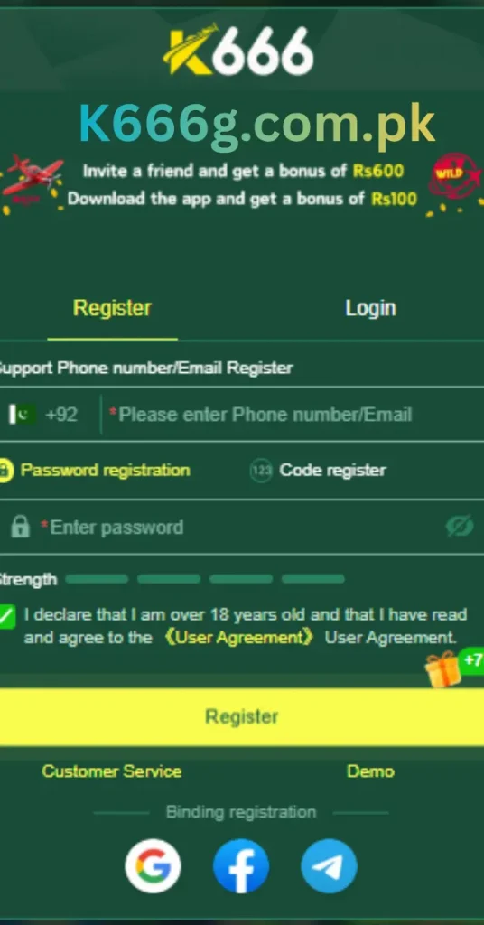 K666 Game Register